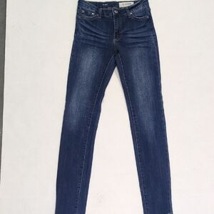 AG-ED Denim Skinny Blue Jeans  Size 14 Girls Adjustable Waist